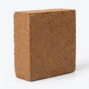 100% Natural Low EC Cocopeat Block - 5kg OEM Available Coco Peat Organic Farms Indian Supplier - Product Image 1