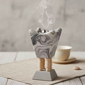 Brûleur d'encens Bakhoor en résine et bois de santal, aromatique, écologique, style oriental, pour usage religieux, livraison rapide - Product Image 2