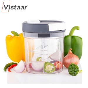 Manuale tirare a mano Chopper cucina Mini frutta verdura frutta Cutter contenitore di plastica resistente presa liscia facile funzionamento - Product Image 5
