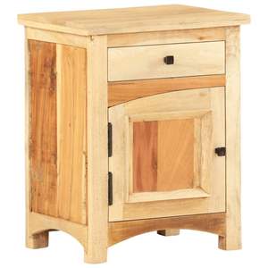 Mesitas de noche de madera maciza recuperada de 15,7 "x 11,8" x 19,7" - Product Image 1