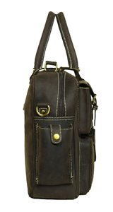 Wholesale Handmade Genuine Cowhide Leather Laptop Messenger Bag Office Briefcase Professional Business Travel Bag 2026 - Product Image 2