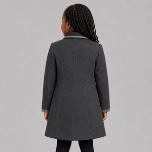 Nuevos abrigos de lana para niños para el invierno, abrigos de lana cálidos para niños, ropa exterior informal y elegante, chaquetas cómodas para clima frío para niños - Product Image 6