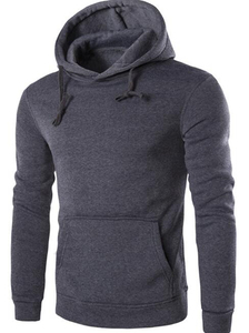 Sudadera con Capucha Extra Grande y Gruesa, Lisa, Teñida, para la Temporada de Invierno, Sudadera con Capucha de Estilo Vintage para Hombre - Product Image 3