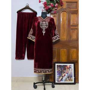 ชุดราตรีสีแดง LC Designer ฟรีไซส์ ชุดเซ็ตเสื้อและกระโปรงสำหรับงานปาร์ตี้ - Product Image 3