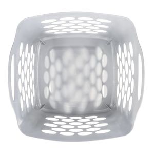 (Paquet de 4) Panier à linge flexible à pois carrés, blanc - Product Image 2