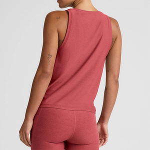 Camiseta de Tirantes Deportiva de Algodón Tejido Transpirable para Mujer, con Logotipo Personalizado, Corte Clásico y Relajado, Ideal para Pilates, Yoga y Gimnasio, Ligera y de Secado Rápido - Product Image 2