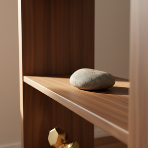 Estantería expositora, Librería de 3 estantes, Mueble de almacenamiento, Estantería abierta sin respaldo, Madera de caucho, MDF, Chapa de roble - Product Image 5