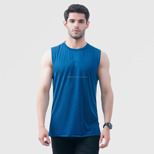 Men's Quick Dry Tank <b>Tops</b> for Casual Sportswear Sleeveless Muscle Training Gym <b>Vest</b> OEM Service with Low MOQ - Product Image 1