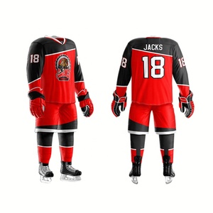 Maillot de hockey sur gazon respirant 100% polyester de haute qualité pour hommes, ensemble d'équipe personnalisé avec techniques OEM de sublimation pour le hockey sur glace - Product Image 1