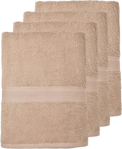 Serviettes de bain blanches grandes et unies, écologiques, pour hôtel, en coton, séchage rapide, avec logo personnalisé, vente en gros - Product Image 4