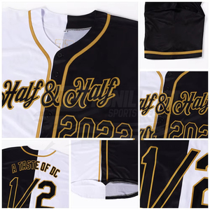 Maillot de baseball d'été à col en V et manches courtes brodé - Personnalisé rose bicolore jaune noir sublimation uni vente en gros - Product Image 3
