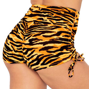 Shorts de Yoga de Cintura Alta para Mujer, Transpirables, Ajuste Regular, Tecnología de Absorción de Humedad, 100% Poliéster, Cintura Elástica para Fitness - Product Image 3