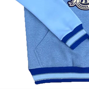 เสื้อสเวตเชิ้ตฤดูหนาวสำหรับวิทยาลัย มหาวิทยาลัย และชมรมนักศึกษา  ออกแบบได้ตามต้องการสำหรับชุดกีฬา ปักโลโก้  แบบถักนิตติ้ง-บริการ OEM - Product Image 5