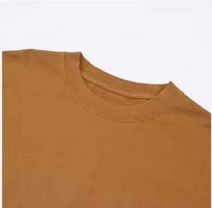 Camiseta de Hombre, Corte Cuadrado, Estilo Hip Hop, 100% Algodón Transpirable, Diseño Sólido, Nueva Colección - Product Image 3