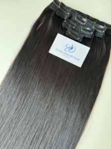 ¡Top 2025 precio barato! 100% Virgin Raw Clip-in hair Extensión humana sin costuras vietnamita sin enredos sin desprendimiento de color natural - Product Image 2