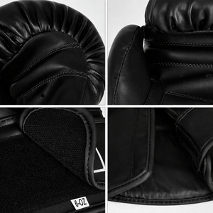 Guantes de Boxeo Profesionales Antideslizantes de 16 oz con Logotipo Personalizado, de Cuero PU, para Entrenamiento de MMA y Muay Thai, con Cierre de Gancho y Bucle - Product Image 6