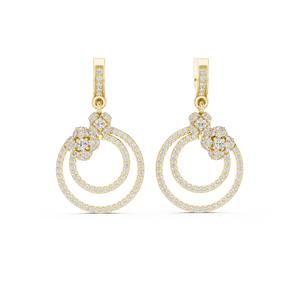 18K Gold Plated 925 Sterling Silver <b>Diamond</b> Illusion Pave Zircon Bali Hoop <b>Earings</b> Luxury Women Jewelry - Product Image 2