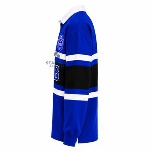 Camiseta de rugby extragrande para mujer Zeta Phi Beta, de manga larga, con cuello polo, letras griegas bordadas, estilo universitario. - Product Image 3