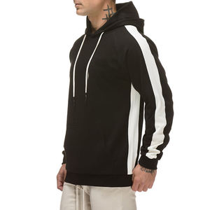 Sudadera con Capucha Gris para Hombre, Manga Raglán, Color Sólido, Informal, con Bolsillo Delantero, Corte Regular, Ropa de Invierno - Product Image 3