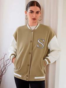 Chaqueta Varsity para Mujer, Colección de Invierno, Talla Adulto, Ajuste Cómodo, Ropa Casual, Chaqueta Varsity para Mujer Más Vendida - Product Image 4