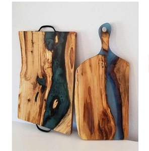 Planche à découper en résine et en bois personnalisable avec logo, durable, en époxy, pour la cuisine, le service et la décoration intérieure - Product Image 2
