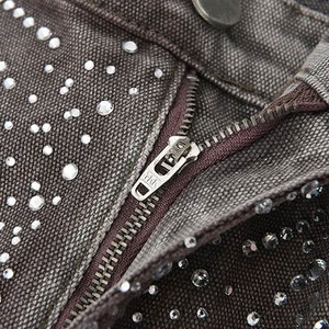 Pantalones Cortos de Lona para Hombre 2026 con Pedrería, Estilo Urbano, Personalizables, Duraderos, Transpirables, Cómodos, Ecológicos, Color Sólido, Última Moda - Product Image 5