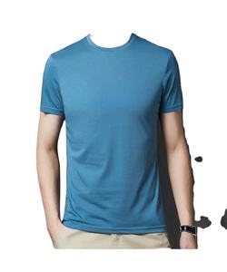 T-shirts d'été pour hommes de couleur unie à manches courtes 100% coton vente en gros OEM décontracté exportation de qualité, Logo personnalisé - Product Image 4