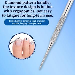 Kit Profesional de 6 Piezas para el Cuidado de Uñas y Cutículas de Acero Inoxidable - Tijeras Resistentes, Lima de Uñas, Empujador de Cutículas, Cortaúñas, Tijeras - Product Image 6