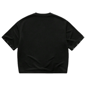 Oversized Black Rhinestone T-Shirt <b>Men's</b> Streetwear Short Sleeve <b>Crop</b> <b>Top</b> Geometric Pattern O-Neck Jersey Fashion <b>Men's</b> t-shirt - Product Image 2