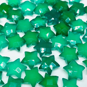 Cuentas facetadas de ónix verde talladas en forma de estrella para la fabricación de joyas, 10 mm, ónix natural, piedras preciosas sueltas en forma de estrella, colgante, precio al por mayor - Product Image 5