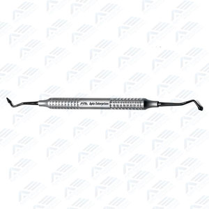 Instrumento de rellenado dental de composite posterior, doble punta con mango hueco, recubierto de titanio, negro - Product Image 4