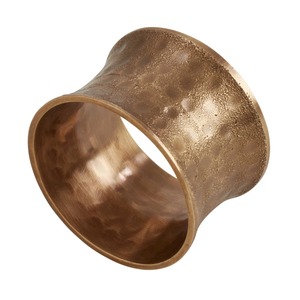Vintage Brass Napkin Ring <b>Round</b> 4.5cm Wide Durable <b>Table</b> Decoration Wedding - Product Image 3