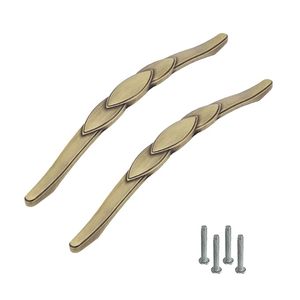 Brass Antique Cabinet Handle Vintage Main Door Wardrobe Handle Durable <b>Drawer</b> Cupboard Pull for Home Office - Product Image 1