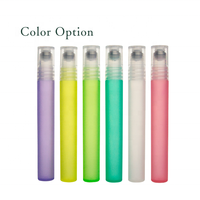 En stock – Flacon roll-on de 10 ml, haut, pour échantillons de déodorant et de parfum, avec embout métallique et plastique, idéal pour les huiles essentielles