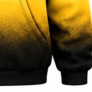 Sudadera con Capucha Oversize Tie Dye para Mujer Sigma Gamma Rho, Color Dorado y Negro, con Letras Griegas Impresas, Sudadera de Forro Polar Informal para Hermandad - Product Image 3