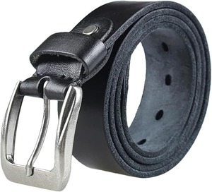 Cinturón de Cuero Genuino Hecho a Mano, Clásico, Rectangular y Elegante para Hombre, para Jeans, Pantalones, Oficina, Uso Casual, Tallas M/S, SHAAD HANDICRAFTS - Product Image 4
