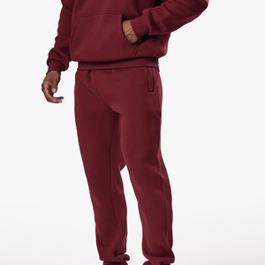 Survêtements d'hiver pour hommes grandes tailles, séchage rapide, polyester et coton, logo personnalisé, ensemble de course et de jogging d'extérieur, décontracté et épais - Product Image 3