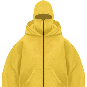 Sweat-shirts à capuche balaclava amples pour hommes, design unique, best-sellers, vente en gros, haute qualité, streetwear, balaclava surdimensionné - Product Image 4