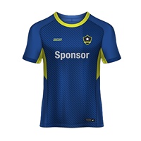 Maillot de football authentique personnalisé de haute qualité, respirant, imprimé par sublimation, 100% polyester, séchage rapide, léger, demi-maillot