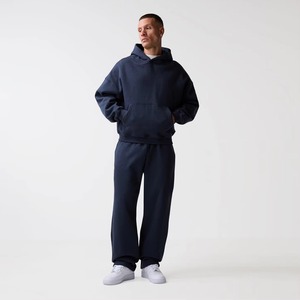 Survêtement à capuche pour homme, coupe classique, 100% coton molletonné, 400 GSM, épais, pour l'hiver, fermeture à cordon, poches latérales, séchage rapide - Product Image 1