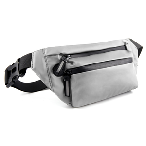 Riñonera Impermeable Negra de Oxford Unisex, Bolso de Cintura, Bolso Bandolera para Exteriores - Product Image 2