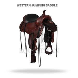 Silla de Montar Western para Salto, Silla de Montar para Equitación, Equipo Ecuestre - Product Image 2