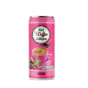 กาแฟอาราบิก้า โรบัสต้า คอลลาเจน ชนิดกระป๋องอะลูมิเนียม 320 มล. รสช็อกโกแลต พรีเมียมเกรด ไม่เติมน้ำตาล ยี่ห้อ VINUT สำหรับขายส่ง - Product Image 1