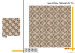Dalles de stationnement extérieures antidérapantes 500x500 mm, idéales pour un revêtement de sol sécurisé dans les espaces commerciaux, résidentiels et pour véhicules en plein air. - Product Image 2