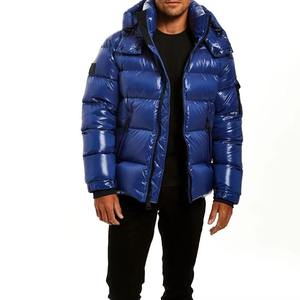 Wholesale <b>Men</b> <b>Long</b> Polyester Bubble <b>Jacket</b> Quick Dry Windproof Winter Puffer Coat Custom Logo Direct Supplier - Product Image 2