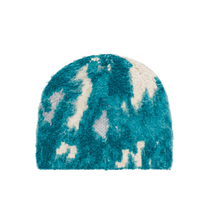 Bonnet en Mohair Brodé 3D avec Logo Personnalisé, Style Y2K Streetwear, Respirant, Imperméable, Tricoté, Hiver, Premium, Doux, Effet Délavé - Product Image 2