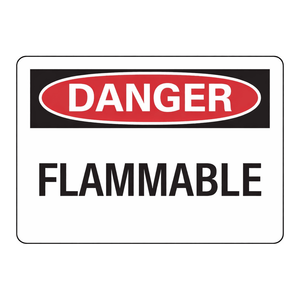 Panneau de signalisation de danger inflammable - Panneau de signalisation de danger intérieur/extérieur en plastique - Product Image 3