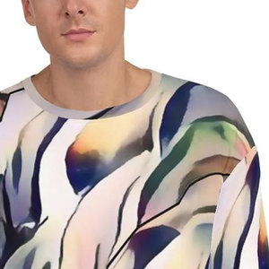 Sweat-shirt en coton 100% pour homme, motif uni, streetwear, design de sublimation de haute qualité, logo personnalisé, couleurs tendance, vente chaude, hip hop - Product Image 4
