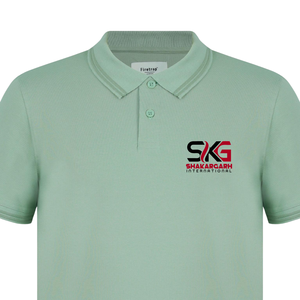 Camiseta Polo Personalizada con Logotipo para Hombre, Manga Corta, Cuello Camisero, Uniforme, Color Verde Menta - Product Image 3