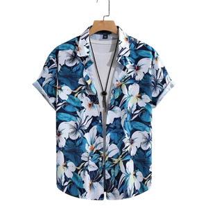 Pareja a juego Cocotero Camisas hawaianas Tropical Beach Vacation Set - Product Image 4
